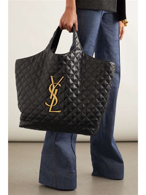 ysl downtown bag|YSL quilted tote bag.